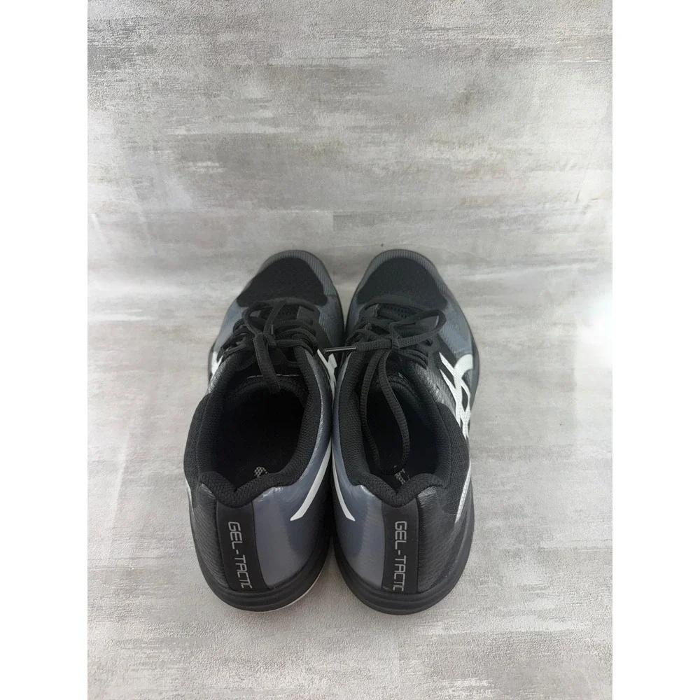 ASICS Gel-Tactic Women Volleyball Shoes Black Silver 1072A035 Sz US 10.5